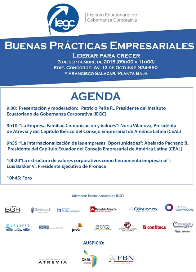 Núria Vilanova hablará sobre buenas prácticas empresariales en Quito