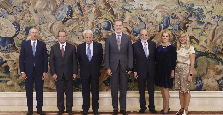 S.M. el Rey entrega el ‘Premio Enrique V. Iglesias’ a Carlos Slim por su contribución al crecimiento de Iberoamérica