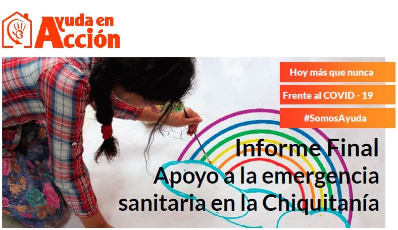 #JuntosMásQueNunca | Apoyo a la emergencia sanitaria en Chiquitanía (Bolivia) 
