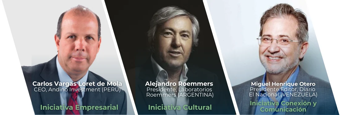 La II edición de los premios ‘Madrid, capital de Iberoamérica’ reconocen al empresario peruano Carlos Vargas, al escritor y mecenas argentino Alejandro Roemmers y al periodista venezolano Miguel Henrique Otero