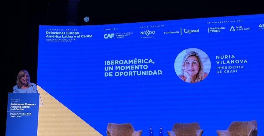 Núria Vilanova anuncia que el VIII Congreso Iberoamericano se celebrará en Sevilla en junio de 2025 durante la Conferencia CAF Europa